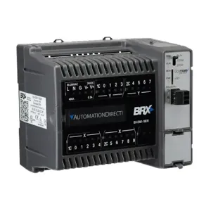 BRX BX-DM1-18ER Plc, 120-240 VAC, Serial Port, Microsd Card Slot, 10-Point, AC/DC | CV7TDP