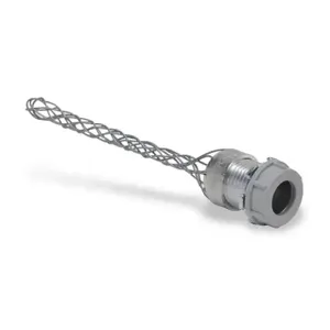 BRYANT BDSR32 Dust-Tight Strain Relief Grip, 1/2 Inch Nps Male Thread Fitting, Galvanized Steel Mesh | CV6WMF