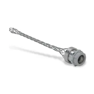 BRYANT BDSR54 Dust-Tight Strain Relief Grip, 3/4 Inch Nps Male Thread Fitting, Galvanized Steel Mesh | CV6WMH