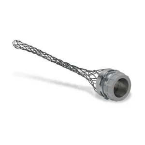 BRYANT BDSR97 Dust-Tight Strain Relief Grip, 1-1/4 Inch Nps Male Thread Fitting, Galvanized Steel Mesh | CV6WMK