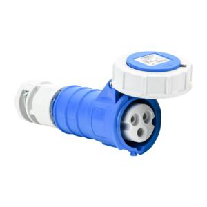 BRYANT BRY320C6W Watertight Pin And Sleeve Connector, 20A, 250 VAC, 1-Phase, 2-Pole, 3-Wire, 6 Hour, IP67 | CV6NND