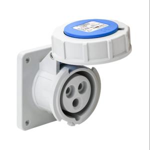 BRYANT BRY320R6W Pin And Sleeve Receptacle, 20A, 250 VAC, 1-Phase, 2-Pole, 3-Wire, 6 Hour, IP67 | CV6VKZ