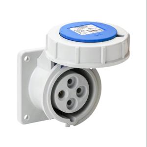 BRYANT BRY420R9W Pin And Sleeve Receptacle, 20A, 250 VAC, 3-Phase, 3-Pole, 4-Wire, 9 Hour, IP67 | CV6VLH