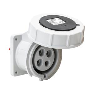 BRYANT BRY430R5W Pin And Sleeve Receptacle, 30A, 600 VAC, 3-Phase, 3-Pole, 4-Wire, 5 Hour, IP67 | CV6VLJ