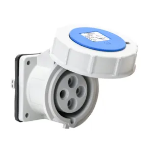 BRYANT BRY430R9W Pin And Sleeve Receptacle, 30A, 250 VAC, 3-Phase, 3-Pole, 4-Wire, 9 Hour, IP67 | CV6VLL