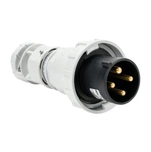 BRYANT BRY460P5W Watertight Pin And Sleeve Plug, 60A, 600 VAC, 3-Phase, 3-Pole, 4-Wire, 5 Hour, IP67 | CV6UPM