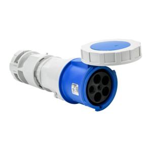 BRYANT BRY5100C9W Watertight Pin And Sleeve Connector, 100A, 120/208 VAC, 3-Phase, 4-Pole, 5-Wire, 9 Hour | CV6NNR