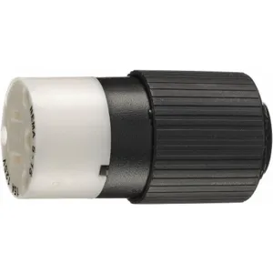 BRYANT BRY5269NC 15 Amp Industrial Grade Standard Straight Blade Connector, Black/White | CD2LFU 49YY22