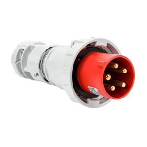 BRYANT BRY560P7W Wasserdichter Stift- und Hülsenstecker, 60 A, 277/480 VAC, 3-phasig, 4-polig, 5-adrig, 7 Stunden, IP67 | CV6UPQ