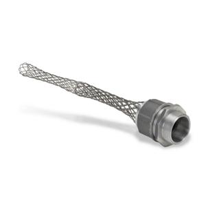 BRYANT DC1562 Deluxe Strain Relief Grip, Straight 2 Inch Npt Male Thread Fitting, Stainless Steel Mesh | CV6RXX
