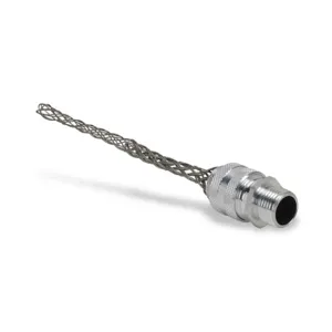 BRYANT DC3712 Deluxe Strain Relief Grip, Straight 1/2 Inch Npt Male Thread Fitting | CV6RXZ