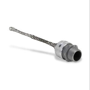 BRYANT DC621 Deluxe Strain Relief Grip, Straight 1 Inch Npt Male Thread Fitting, Stainless Steel Mesh | CV6RYC