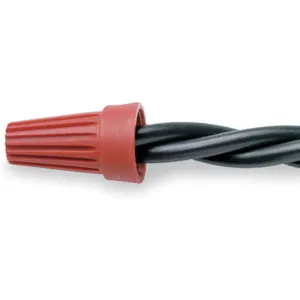 BUCHANAN WT6-1 Wire Connector Twist On Wire Red - Pack Of 100 | AF2MLM 6VG30