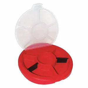 BUCKET BOSS 10010 Bucket Seat Small Parts Organizer, 6 Compartments, Plastic Lid | CL9UGA