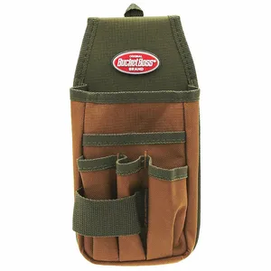 BUCKET BOSS 54170 Utility Pouch With FlapFit, 5 Inch Length, Polyester, Brown | CL9UHQ