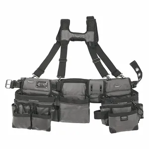 BUCKET BOSS 55185 Bag Set With Suspenders, One Size, Alloy Steel, Grey | CL9UGN