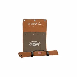 BUCKET BOSS 70005 Wrench Roll, 5 Pockets, Canvas, Brown | CL9ULJ