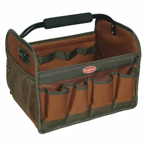 BUCKET BOSS 70012 Tool Tate, 23 Pockets, Polyester, Brown | CL9ULK