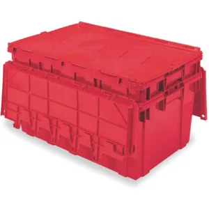 BUCKHORN INC AR2717120202000 Attached Lid Container 2.25 Cu Feet Red | AC3ENZ 2RY28