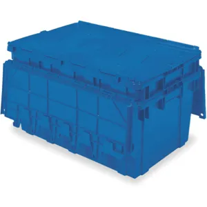 BUCKHORN INC AR2717120209057 Attached Lid Container 2.25 Cu Feet Blue | AC3EPB 2RY30