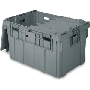 BUCKHORN INC AS3424201201006 Attached Lid Container 6.62 Cu Feet Gray | AC9EFA 3FY66