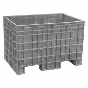 BUCKHORN INC BF4229280051000 Bulk Container, 13.8 cu ft, 41 5/8 Inch x 28 3/4 Inch x 27 3/4 in, 2-Way Entry, Stackable | CQ8AYD 55AA16
