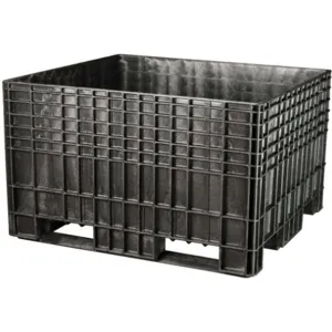 BUCKHORN INC BF4844290010000 Bulk Container 48 Inch Length 44 Inch Width Black | AA2AEQ 10A141