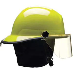 BULLARD FXSLY Fire Helmet Lime-yellow Fiberglass | AA6FYP 13W802