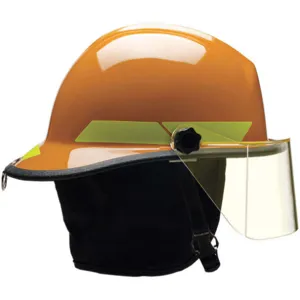 BULLARD FXSOR Fire Helmet Orange Fiberglass | AA6FYN 13W801