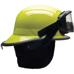 BULLARD LTXLYGIZ4 Fire Helmet Lime-yellow Thermoplastic | AA6FYX 13W809