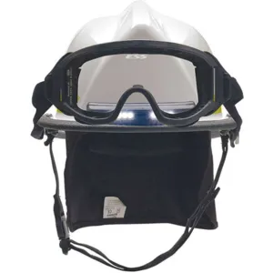 BULLARD LTXWHTLGIZ4 Fire Helmet Ultem(R) White IZ4 Goggle | AH8QTQ 38XZ95