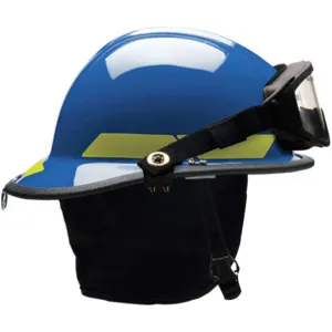 BULLARD PXSBLTLGIZ2 Fire Helmet Blue Thermoplastic | AA6FXW 13W784