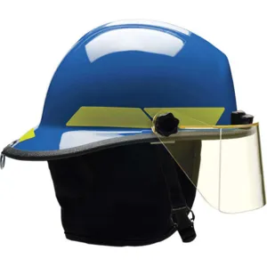 BULLARD PXSBLTL Fire Helmet Blue Thermoplastic | AA6FXU 13W782