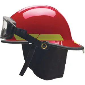 BULLARD PXSRDGFP2 Fire Helmet Ultem(R) Red Fire Pro Goggle | AH8QTP 38XZ94