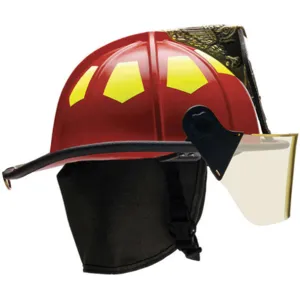 BULLARD UM6RD Fire Helmet Red Fiberglass | AA6EYW 13W076