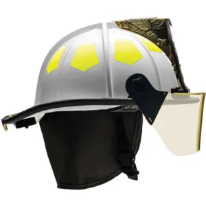 BULLARD UM6WH6L Fire Helmet White Fiberglass | AA6EYQ 13W071