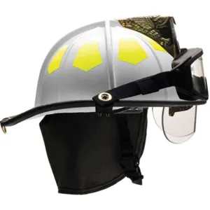 BULLARD UM6WHBRK2 Fire Helmet White Fiberglass | AA6EYU 13W074