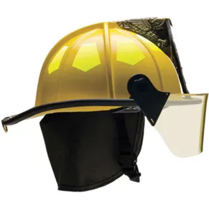 BULLARD UM6YL Fire Helmet Yellow Fiberglass | AA6EZC 13W082