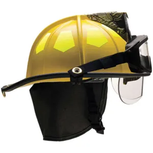 BULLARD UM6YLBRK2 Fire Helmet Yellow Fiberglass | AA6EZG 13W086