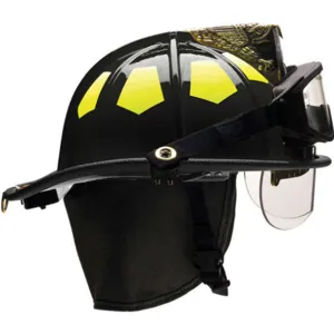 BULLARD US6BK6BBRK2 Fire Helmet Black Fiberglass | AA6EZP 13W093