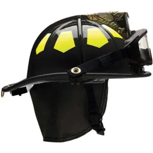 BULLARD US6BK6LGIZ2 Fire Helmet Black Fiberglass | AA6EZM 13W091