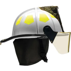 BULLARD US6WH Fire Helmet White Fiberglass | AA6EZQ 13W094