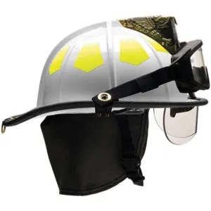 BULLARD US6WHBRK2 Fire Helmet White Fiberglass | AA6EZV 13W098