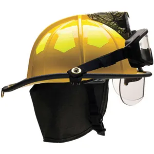 BULLARD US6YLBRK2 Fire Helmet Yellow Fiberglass | AA6FXQ 13W779