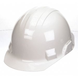 BULLARD VECTOR-CRT WHITE Hard Hat Front Brim Slotted 4 Point Ratchet White | AF6AYD 9UHR9