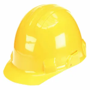 BULLARD VECTOR-CRT YELLOW Hard Hat Front Brim Slotted 4 Point Ratchet Yellow | AF4WVL 9MXL8