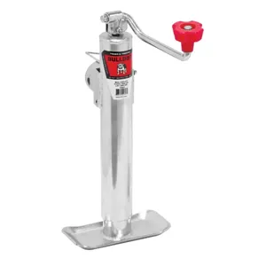 BULLDOG 150441 Trailer Jack, Round, Side Mount, 2000 lbs., Topwind, Weld-On, 11 Inch Retracted | CL2KXM