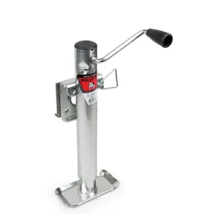 BULLDOG 151109 Trailer Jack, Round, Side Mount, 2000 lbs., Sidewind, Bolt-On, 10 Inch Travel | CL2KMH