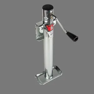 BULLDOG 151110 Trailer Jack, Round, Side Mount, 2000 lbs., Sidewind, Weld-On, 15.8 Inch Retracted | CL2KXR