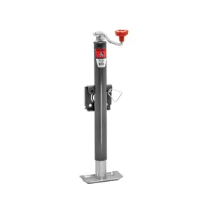 BULLDOG 151421 Trailer Jack, Round, Side Mount, 2000 lbs., Topwind, Weld-On, 14.5 Inch Retracted | CL2KXW